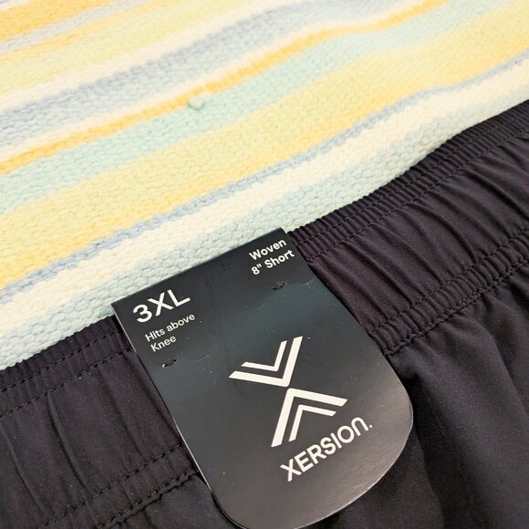 ⭐ NEW NWT Men's Xersion black 8" shorts size XXL - Picture 2 of 4